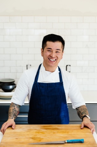 Marcus B., personal chef, in his kitchen